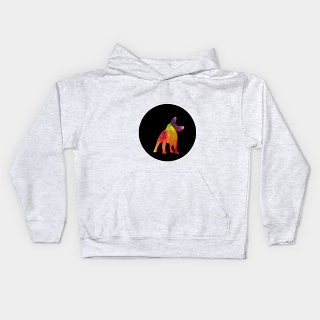 French Bulldog - Sunset Silhouette Kids Hoodie by SophieStockArt